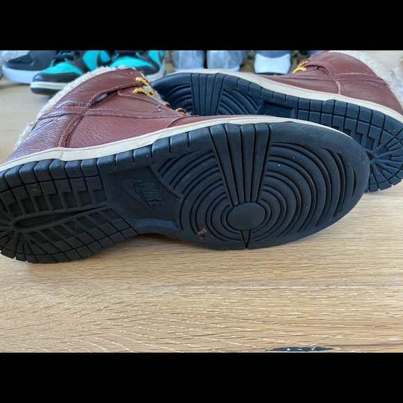 Nike 6.0 Dunk High Oxen Brown Sherpa 7.5 - Picture 2 of 3